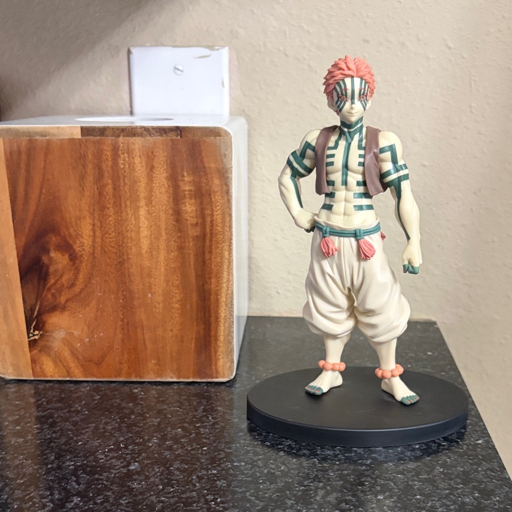 Demon Slayer Akaza Anime Action Figure - Pink & Cream Bandai Collectible
